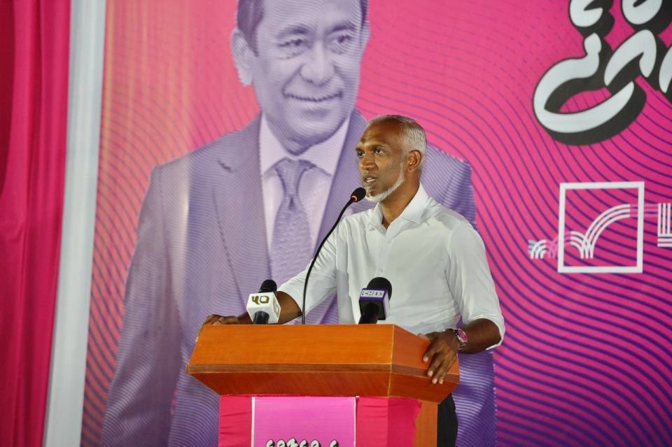 Muizzu promises to bring changes to law & make Thinadhoo a City