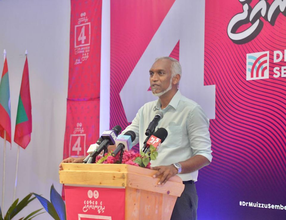 Vote hoadhan MDP aima, rayyithunge namugai darani nagaigen mi sarukaarun kuree keetho ahaa: Muizzu