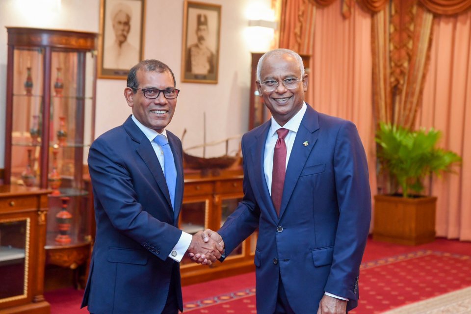 Former President Solih calls on MDP and the Democrats to join forces, Nasheed agrees