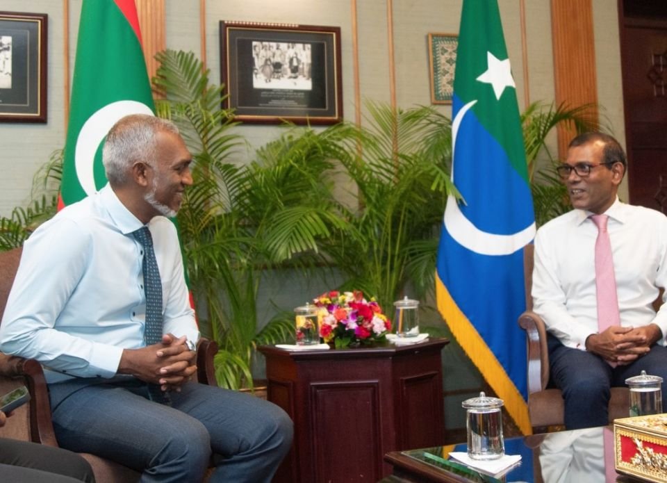 President-elect Muizzu meets Speaker of the Parliament Nasheed