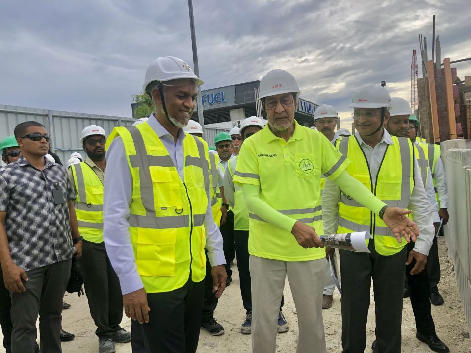 PHOTOS: Thilamale Bridge ge masakkaiy Raees Muizzu ballavaalevvun