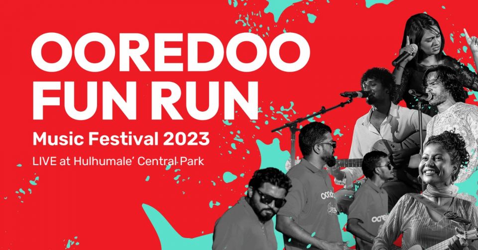 Rajjeyge mashooru fannaa'nunaa eku Ooredoo fun run music festival hukuru dhuvahuge rey baavanee