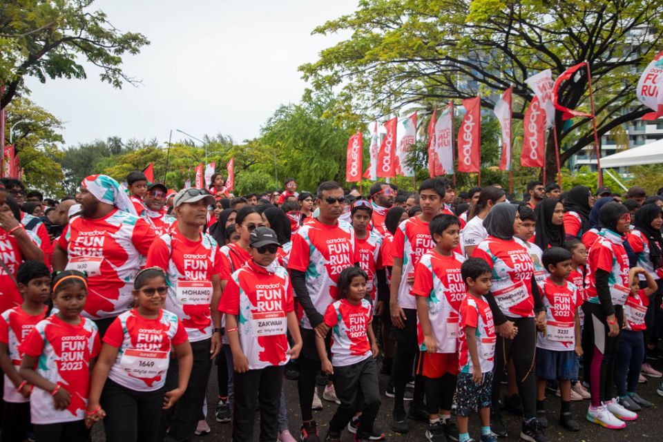 Ooredoo fun run december 20gai, baiverivumuge furusathu hulhuvaalaifi