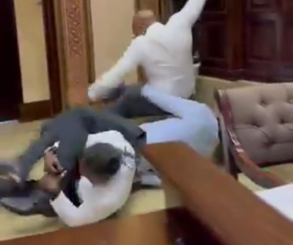 MP Shaheem injured as violent scuffles ensue in the Parliament