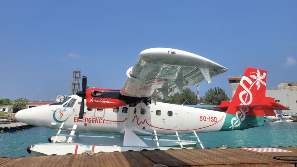 Seaplane air ambulance dhakkalaifi, maadhamaa hidhumaiy fashanee