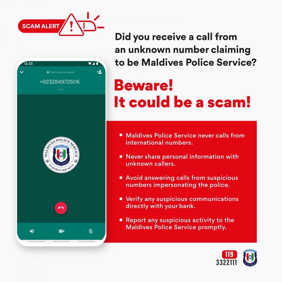 Police urges public to be weary of scam calls made in their name