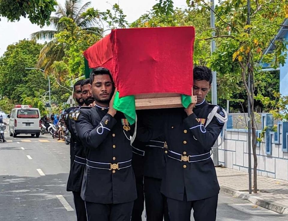 Body of the soldier who died in a shark attack flown to Ungoofaaru for burial 