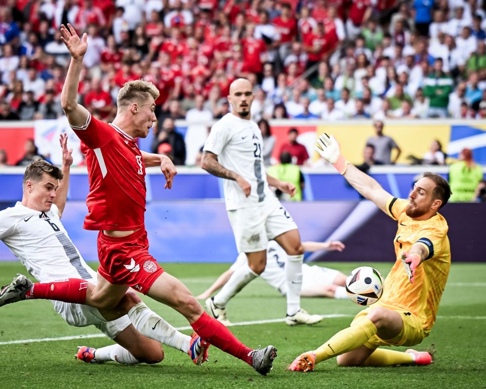 Euro 2024: Denmark aai Slovenia kulhunu match vee 1-1 inn ehvaru