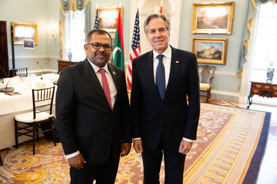 Minister Zameer meets with the United States Secretary of State Antony Blinken