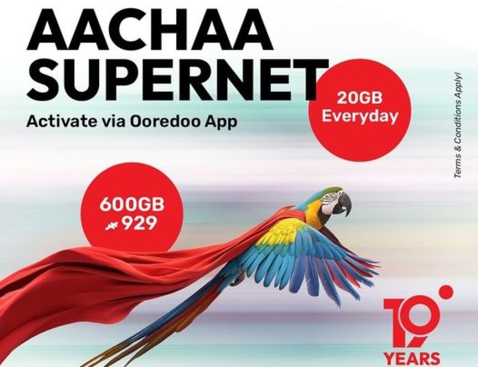 Ooredoo in Supenet ah haassa koh Aachaa ge data package eh