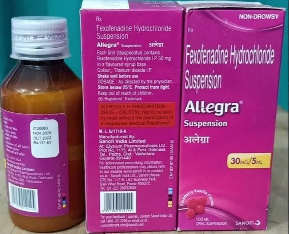 MFDA bans 3 batches of Allegra drug