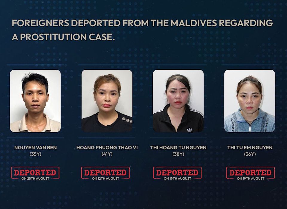 Raajjeygai fulhaa dhaairaa ehggai hashi vikkamun dhiya 4 bidheysee aku deport koffi 