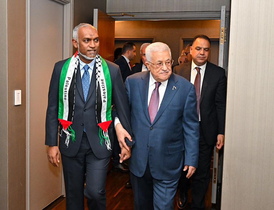 Raees ge mi photo: Palestine aai Dhivehinnakee eh baeh!