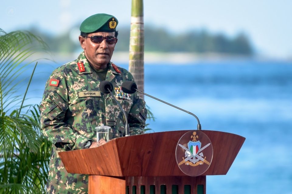 Kureege defence chief Shiyam ge mahchah kuri magaamuge nufoozu beynun kuri kamuge dhauvaa saabitheh nuvi 