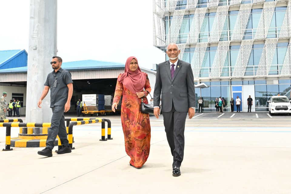 President and First Lady depart on a state visit to India