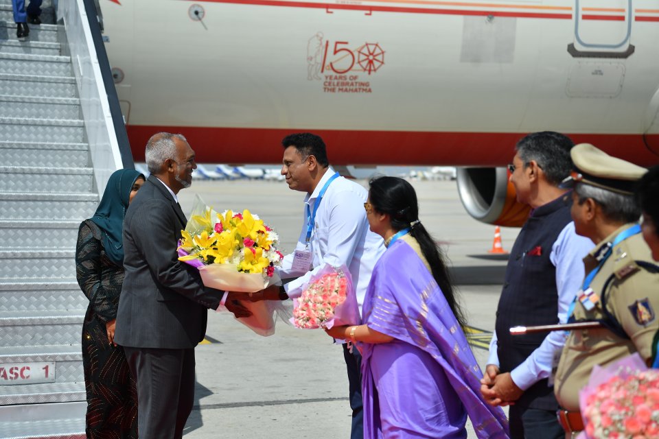 President and First Lady arrive in Bangalore as part of their ongoing state visit to India