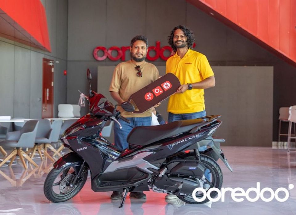 3 dhuvahun cycle eh libey Ooredoo promo ge miadhuge naseebuveri akah Hilmee 