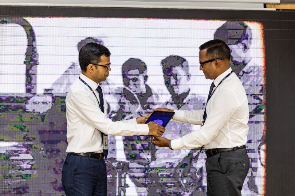 STELCO ah 75 aharu furumaa dhimaakoh 'tharaggeege baiveriyaa' ge namugai slogan eh