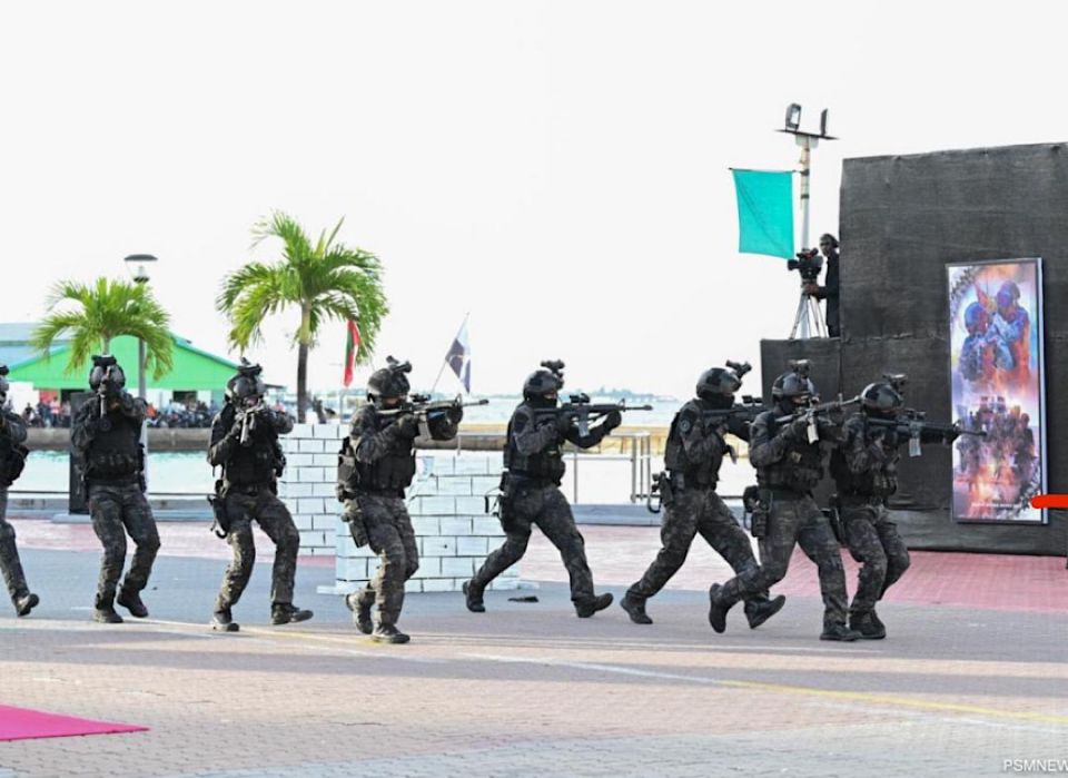 MNDF ge haassa military display varah furihama, dhakkuvaidhinee dhivehi askarihyyaage gaabilukan