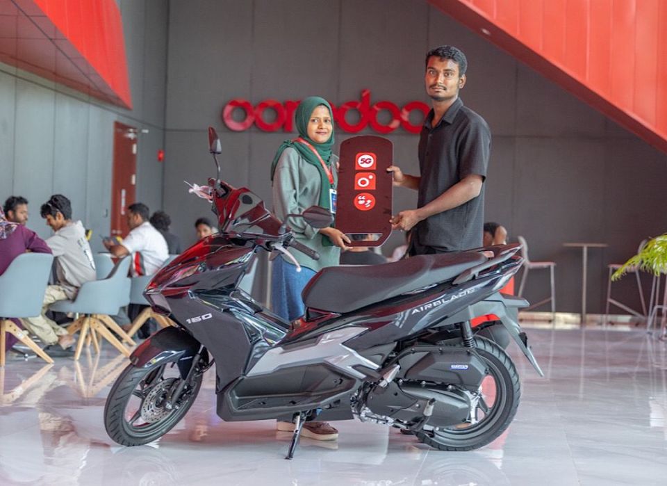 Ooredoo cycle promo ge 15 vana naseebuveri akah Afeef