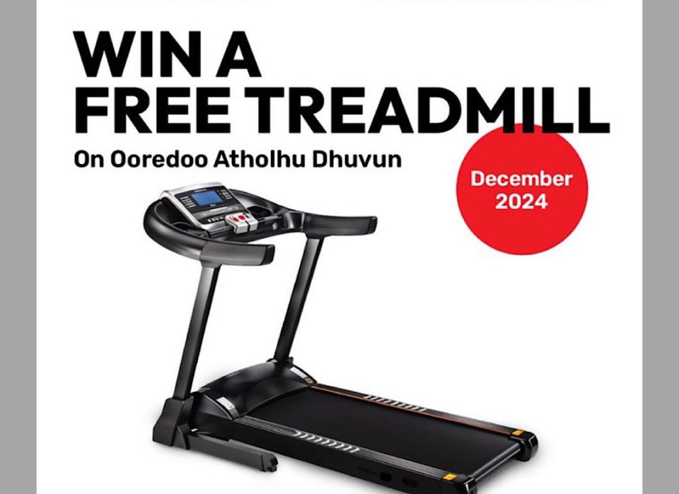 Ooredoo atholhu dhuvun: December mahu evvana ah dhaa faraathakah treadmill eh 