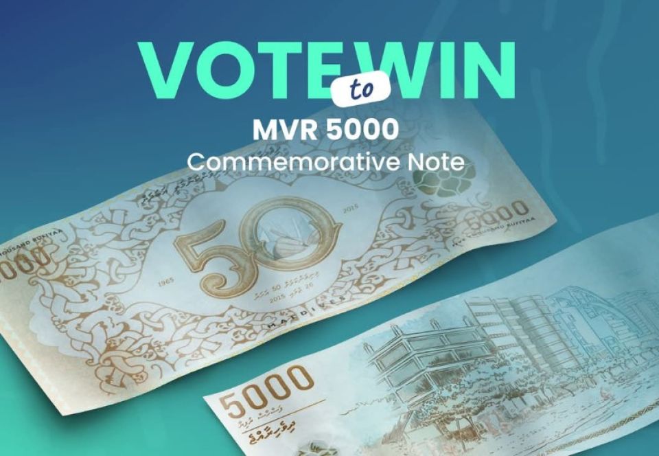 Data Art mubaaraathah vote dheegen 5000 rufiyaa hoadhumuge furusathu