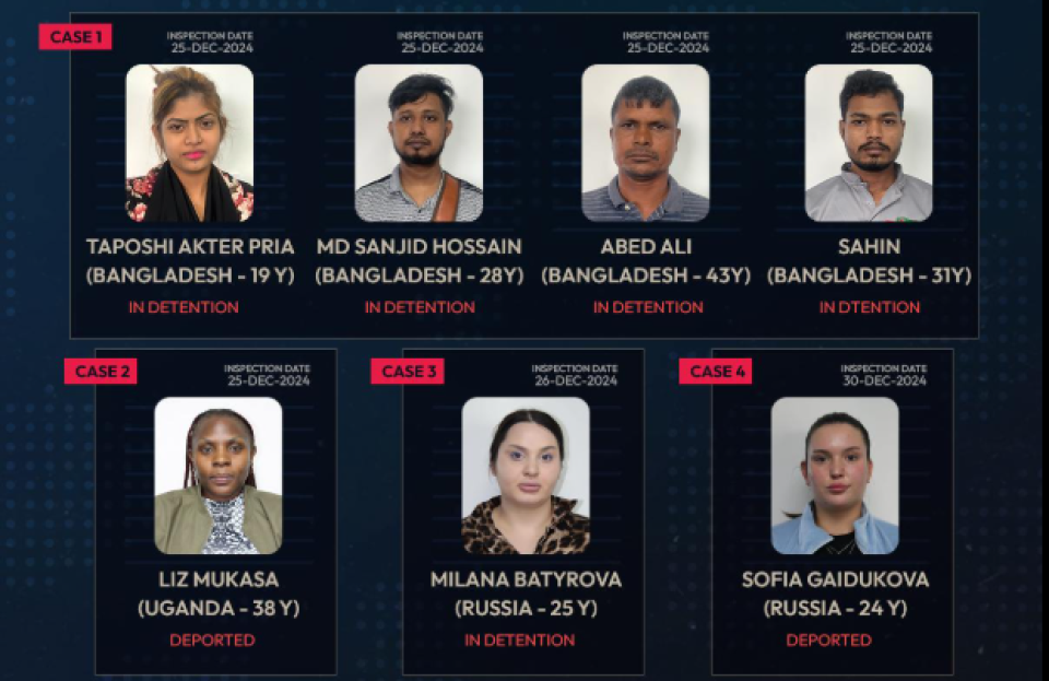 Hishi vikki bidheyseen thakeh athulaigane, 2 anhenaku deport kollaifi