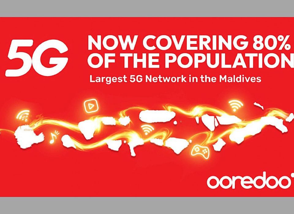 Ooredoo 5G raajjeyge aabaadheege 80 insahtha ah foarukohdheefi 