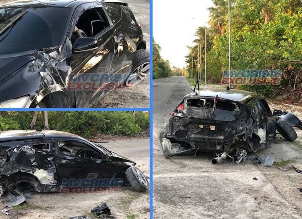 Addugai reyves control in nattaalaigen dhiya car eh accident vehjje 