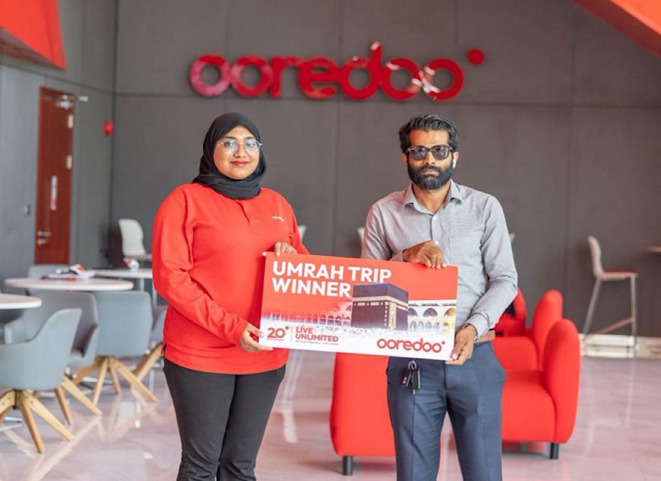 Komme 20 dhuvahakun Umrah dhathureh libey Ooredoo promotion ge furathama naseebuveri akah Saddam 