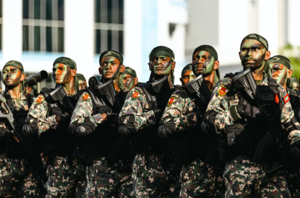 Maldives national service hingun defense ministryge dhashah  