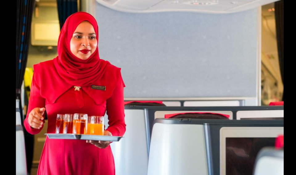 Aa terminal ge furathama hidhumah dheynee wide body aircraft A330 ge flight ah!