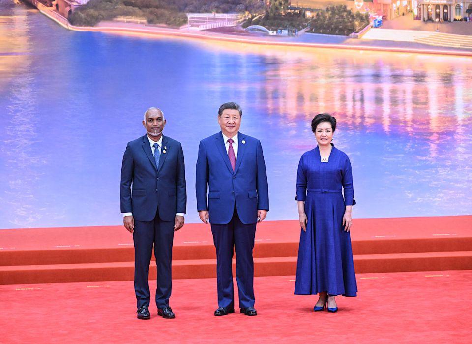 China ge raees Xi dhevvi jaafathehgai raees Dr. Muizzu baiverivevadaigenfi