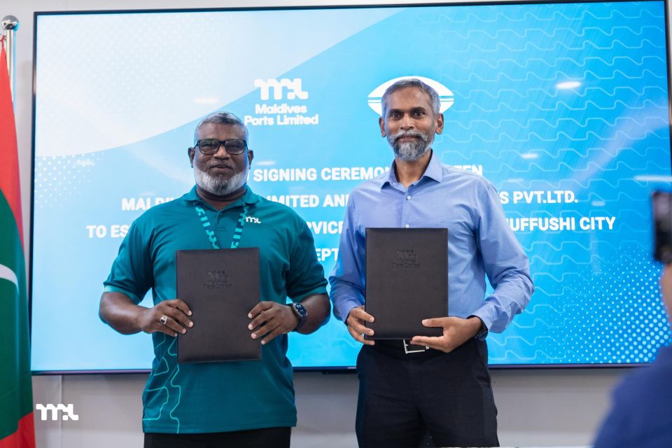 Kulhudhuffushi City Port gai Yamaha Sales Center eh gaaim kuranee