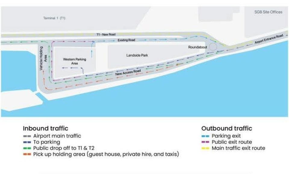 Velana Airport ge traffic floor ah bodethi badhaluthakeh gennanee