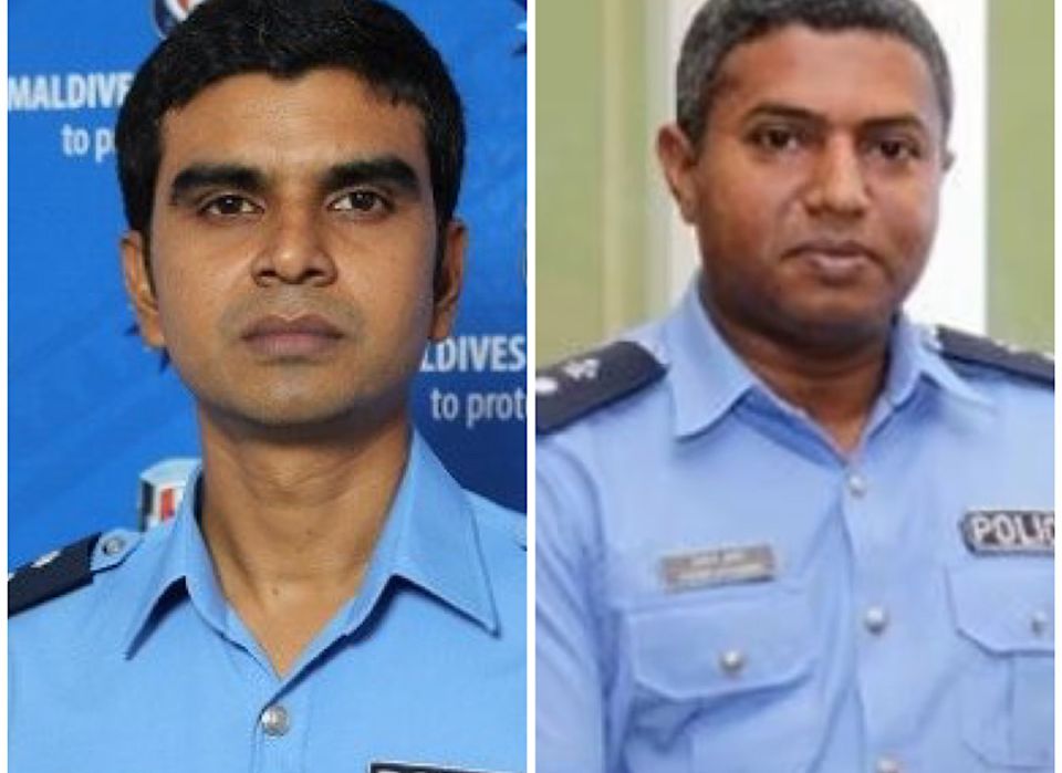 Hulhumale' police ge hingun Dhaaoodh athun nagaa assistant commissioner Ahmed Mohammed ah