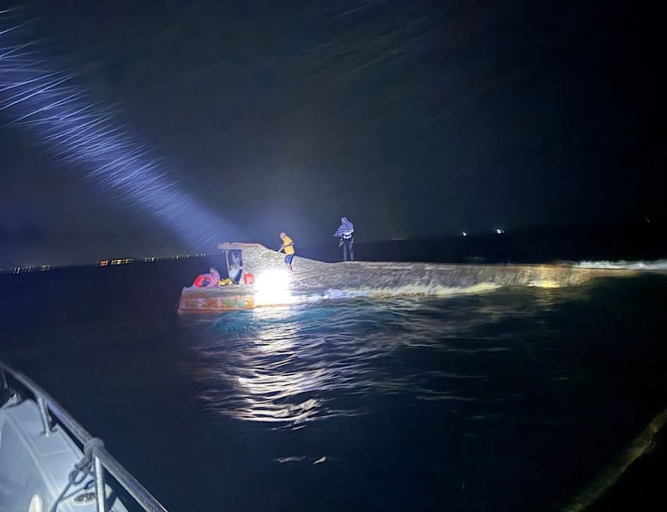 Landing craft overturns, 1 dead and 2 missing 