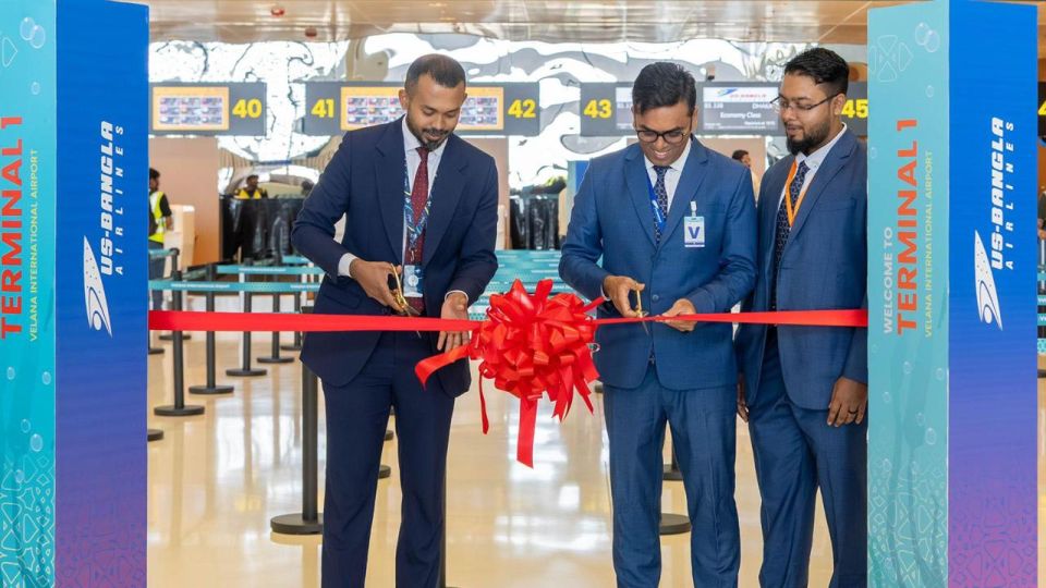 VIA terminal 1in hidhumaiy dheyn feshi 20 vana airline akah US-Bangla airlines 