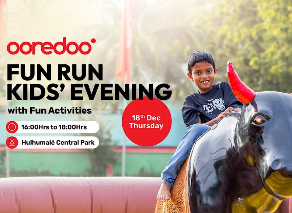 Maadhamaa haveeru Ooredoo fun run kudakudhinge haveeru Roboman aa eku baavvanee 