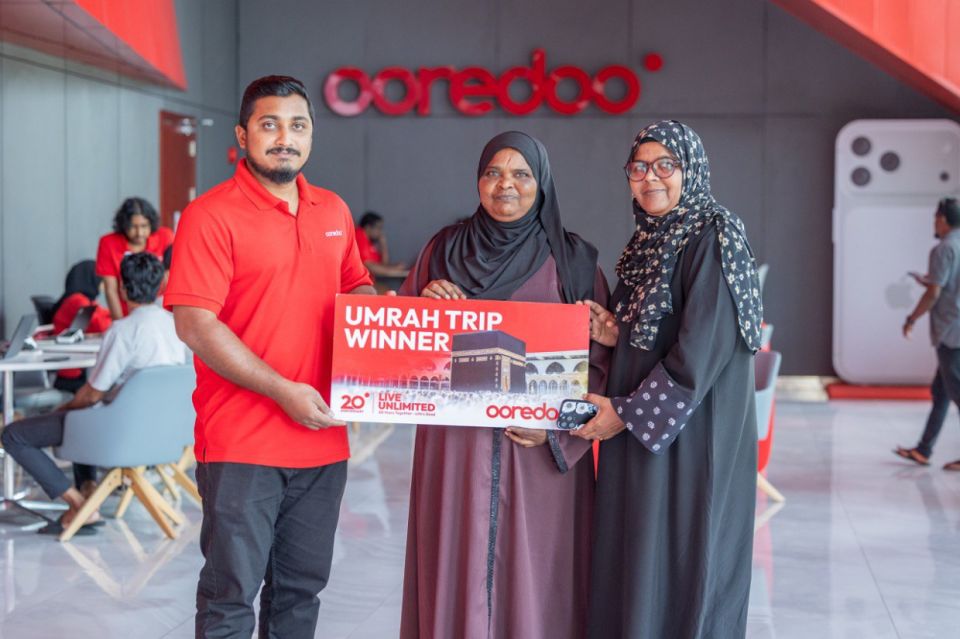 Ooredoo ge 13 vana umraa dhathuruge naseebu veriyakee Addu City Hithadhoo Aishath Mohamed didi