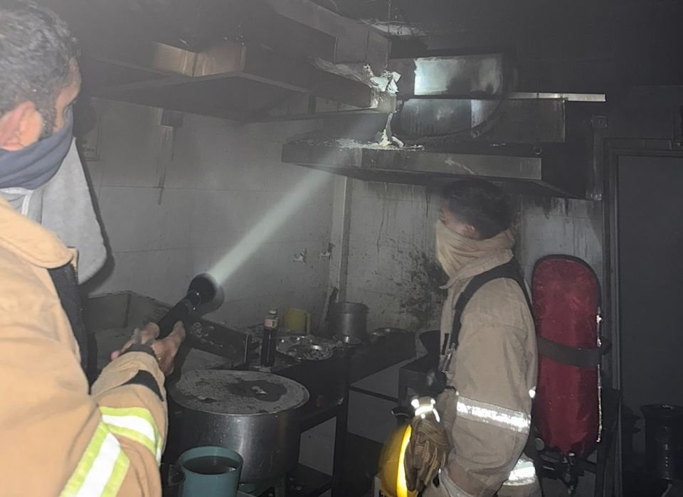 Fire reported at a cafe' in Hulhumale' Phase 1