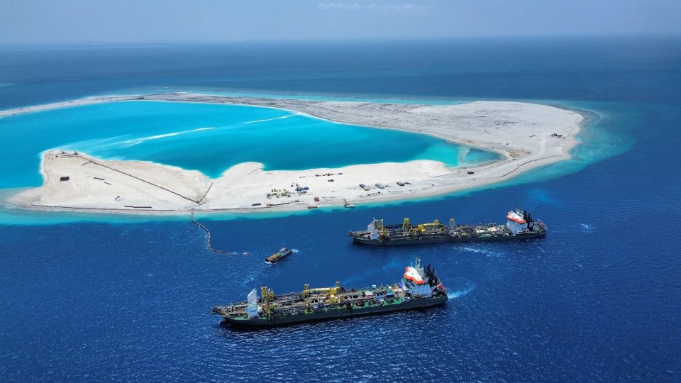 Giravaru falhu reclamation moves forward with two dredgers
