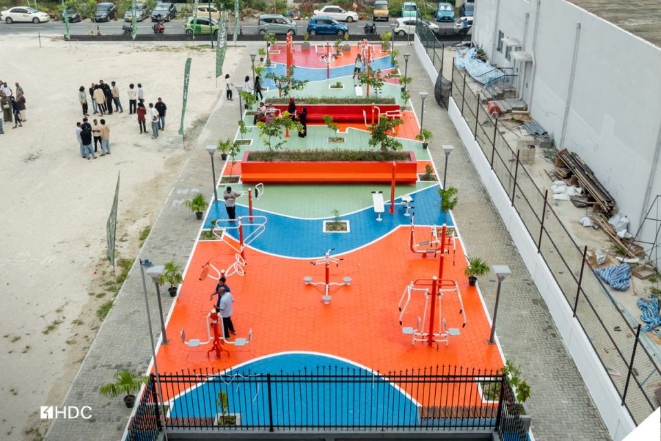Hulhumale' phase 2 gai HDC in gaaimu kuri outdoor gym hulhuvaifi 