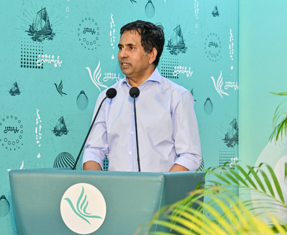 MDP akee igthisaadhu funvalhu gandakah vahttaali meehun, e party ge aa visnumeh neh: Saeed
