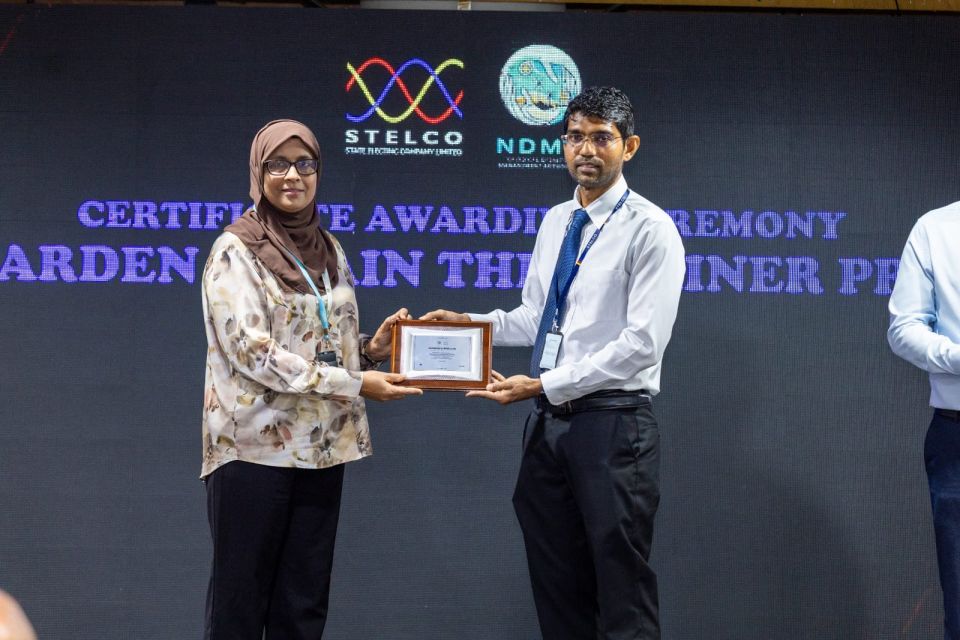 STELCO gai kuriah gendhiya fire warden train the trainer program ge baiverinna certificate dheefi