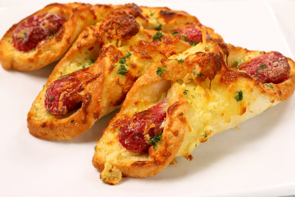 PRESS BADHIGE: Cheese garlic hot dog bread