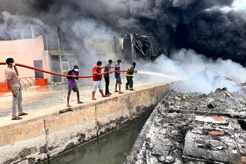 Feeali Oil Carrier Fire: 1 seriously injured as fire damages several vessels and an ice plant