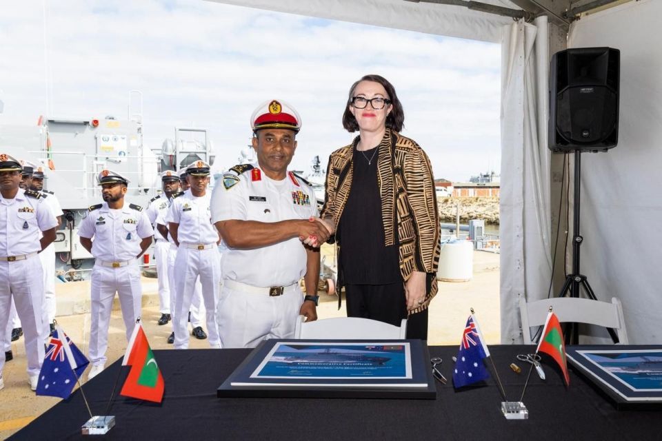 Australia sarukaarun hadhiyaakuri petrol boat aa MNDF in havaaluvehjje 