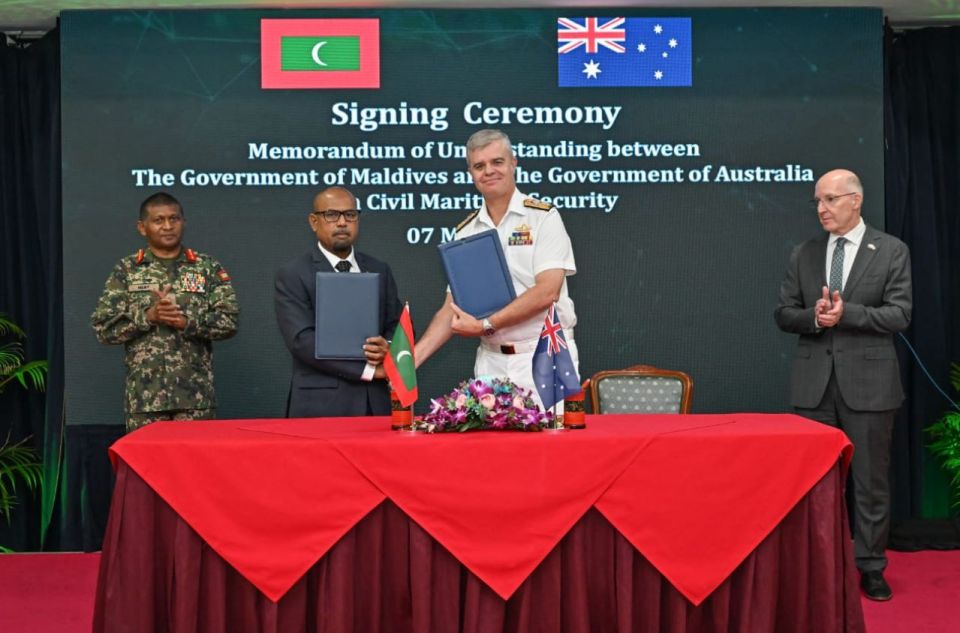 Dhivehi raajje aai Australia aadhemedhju kandumatheege salaamathaa gulhey ebbasvumehgai soikohffi
