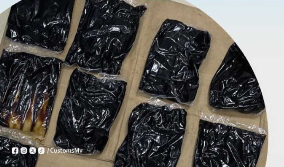 MVR 6 million worth Hashish oil seized from VIA